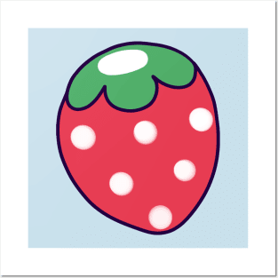 Simple Strawberry Posters and Art